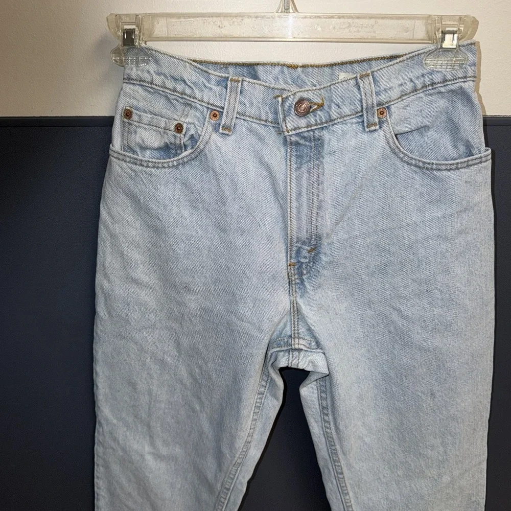 Vintage Levi's 550 Light Wash Relaxed‎ Fit Taper Womens Size 11 Med 28x30
